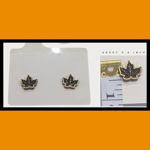 Handmade Maple Leaf Hypoallergenic Minimalist Earrings